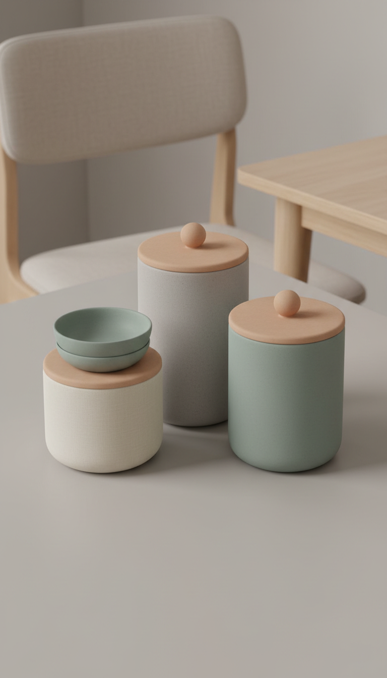 Minimalist Storage Canister Trio